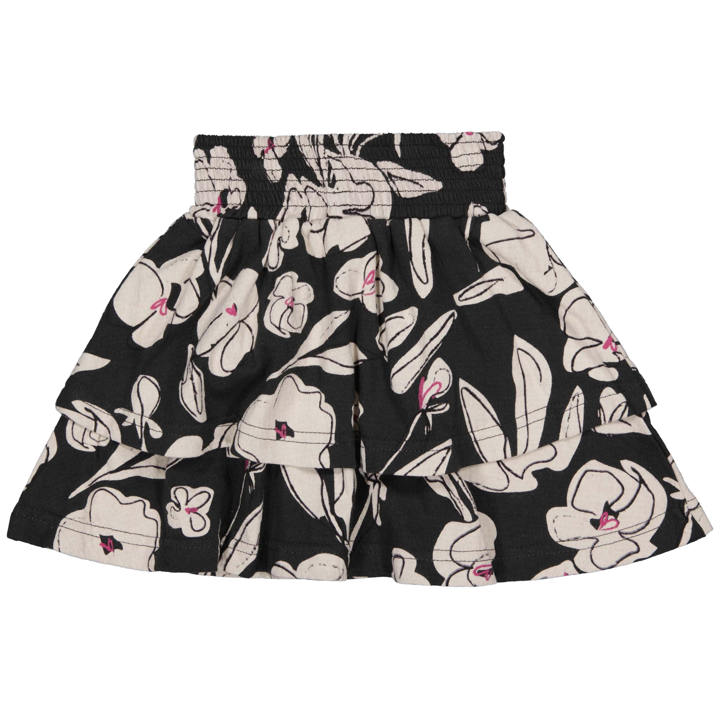 SKIRTS | AOP Black Flower