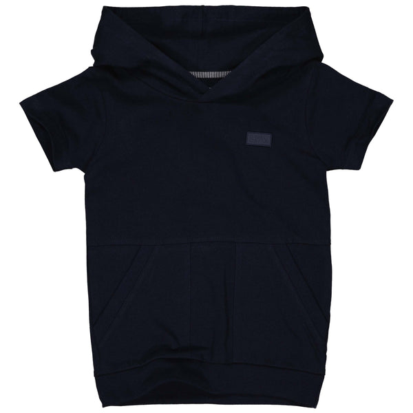 Hooded shortsleeve | Navy Blue